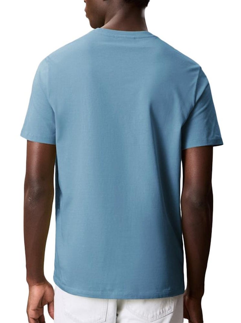 T-shirt Homme Clavin Klein Bleu - Kiabi