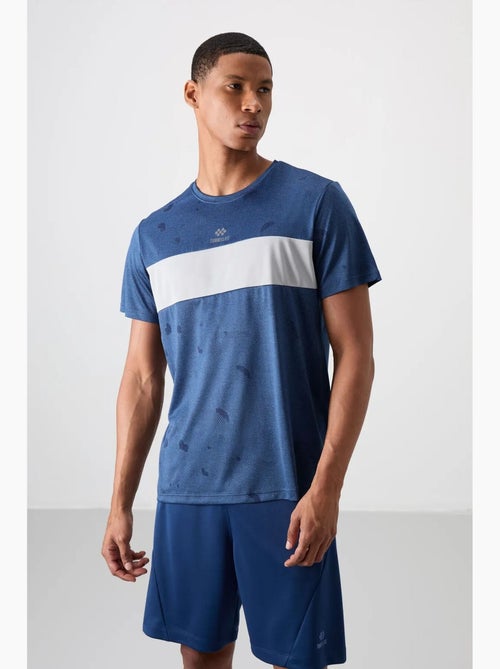 T-shirt homme color block à col rond tommy - Kiabi