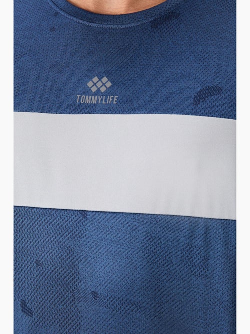 T-shirt homme color block à col rond tommy - Kiabi
