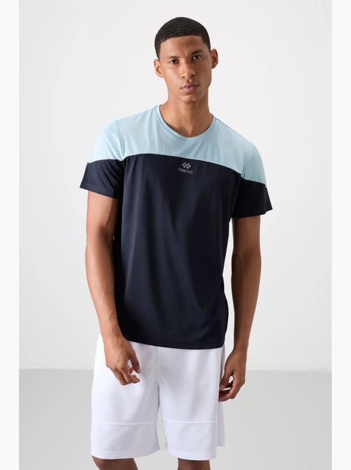 T-shirt homme color block à col rond tommy - Kiabi