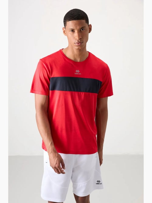T-shirt homme color block à col rond tommy - Kiabi