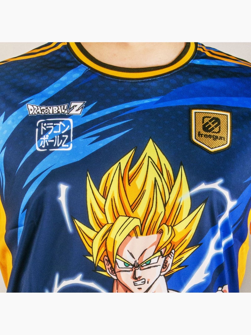 T-shirt homme dragon ball z super sayian freegun Bleu - Kiabi