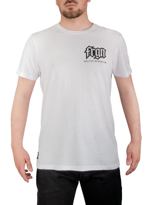 T-shirt homme en coton 140gsm imprimé devant et dos bony freegun - Kiabi