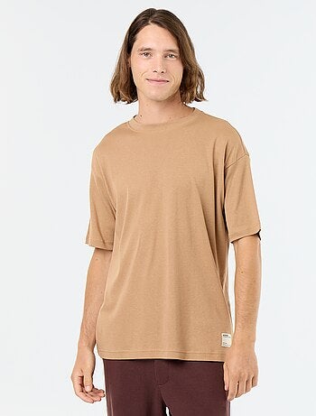 T-shirt homme en coton à col rond