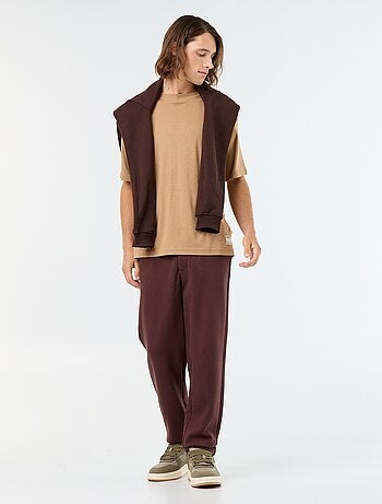 T-shirt homme en coton à col rond