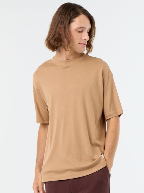 T-shirt Homme en coton à col rond - Kiabi