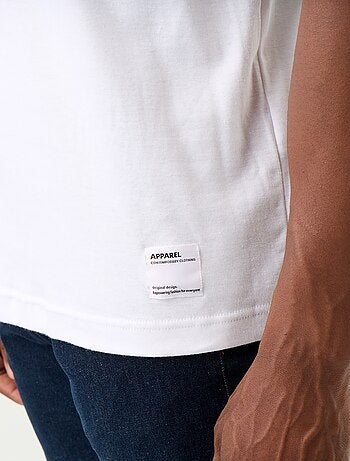 T-shirt homme en coton à col rond