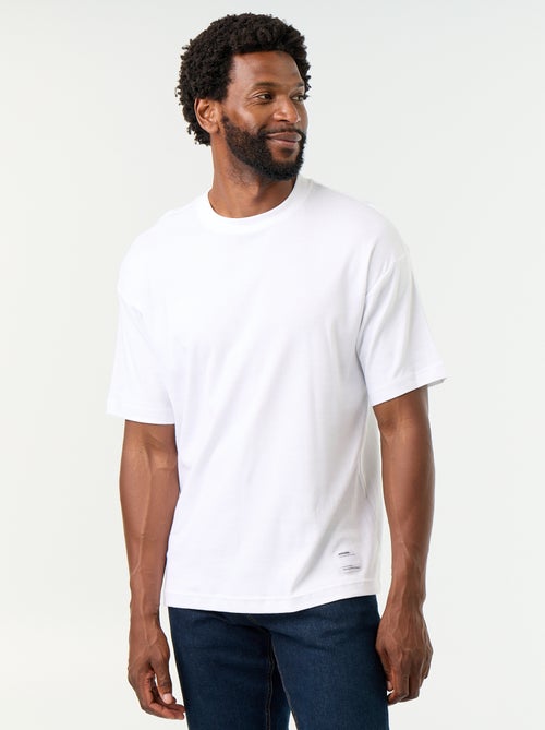 T-shirt homme en coton à col rond - Kiabi