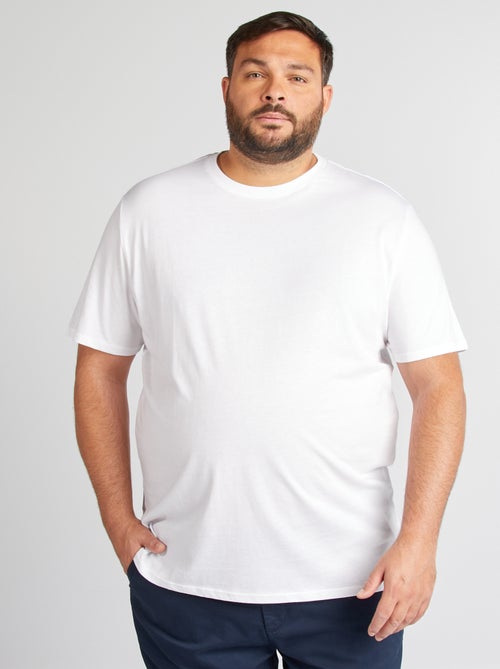 T-shirt homme en coton à col rond - Kiabi