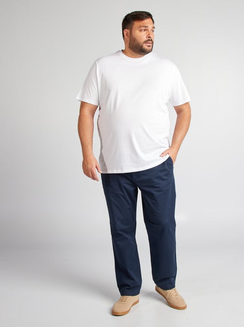 T-shirt homme en coton à col rond - Kiabi