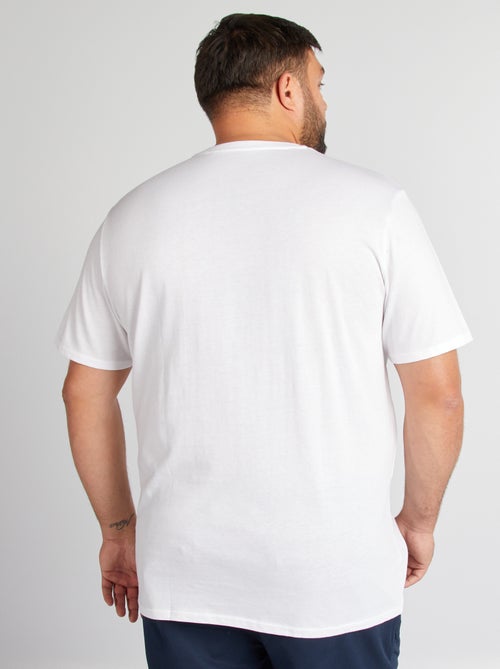 T-shirt homme en coton à col rond - Kiabi