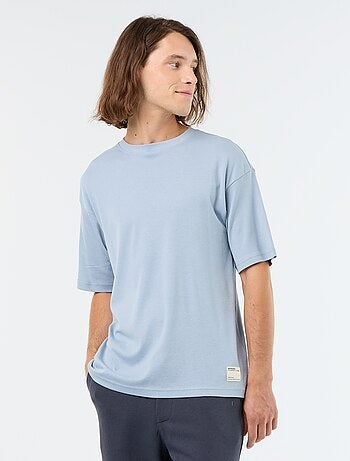 T-shirt homme en coton à col rond