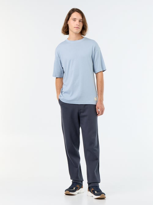 T-shirt homme en coton à col rond - Kiabi