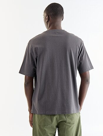 T-shirt homme en coton à col rond