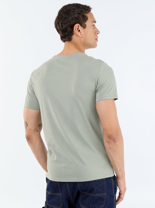 T-shirt homme en coton à col rond - Kiabi T-shirt homme en coton à col rond - Kiabi