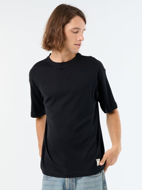 T-shirt homme en coton à col rond - Kiabi