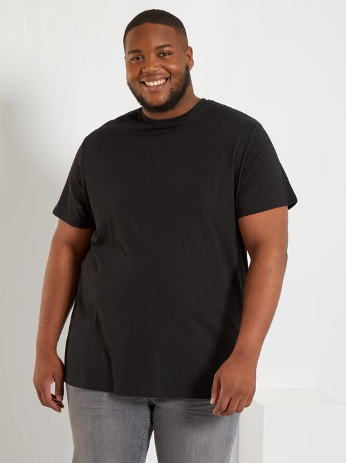 T-shirt homme en coton à col rond - Kiabi