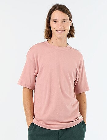 T-shirt homme en coton à col rond
