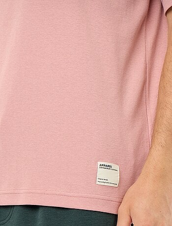 T-shirt homme en coton à col rond