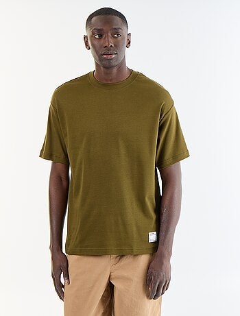 T-shirt homme en coton à col rond