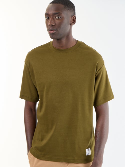 T-shirt homme en coton à col rond - Kiabi