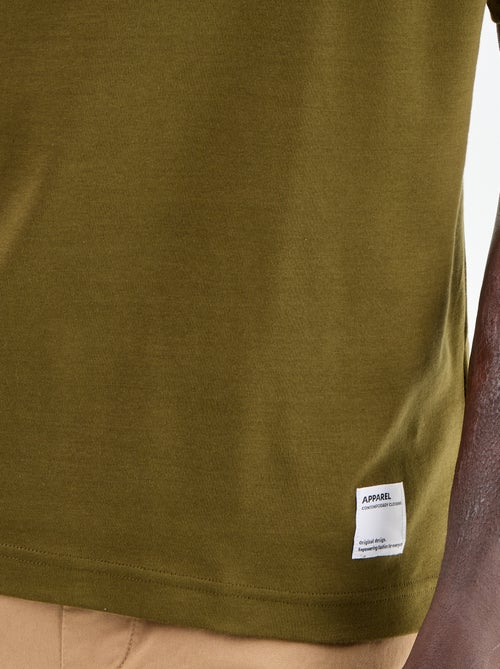 T-shirt homme en coton à col rond - Kiabi