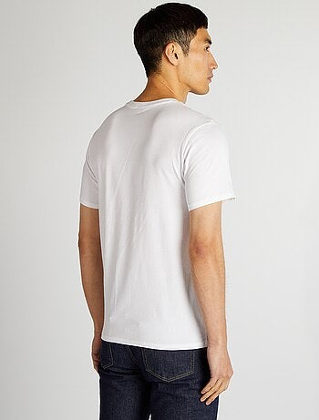T-shirt homme en coton biologique slim fit ? col rond