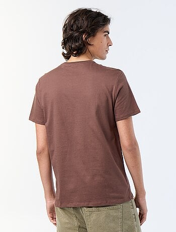 T-shirt en coton à col rond homme avec imprimé