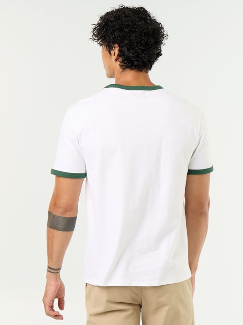 T-shirt Homme en coton uni à col rond - Kiabi