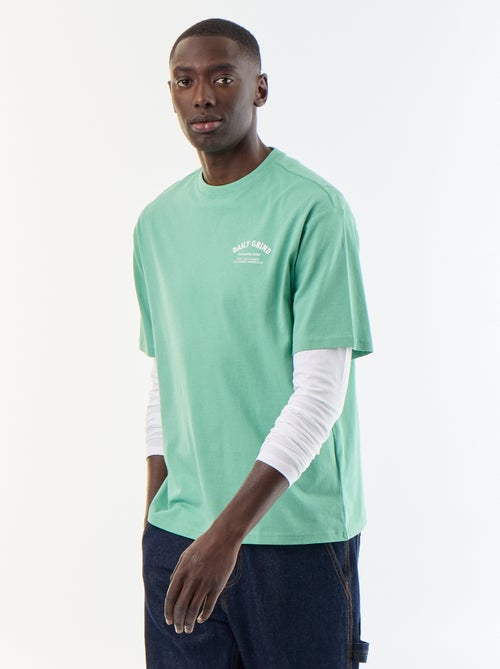 T-shirt homme en jersey à col rond - Kiabi