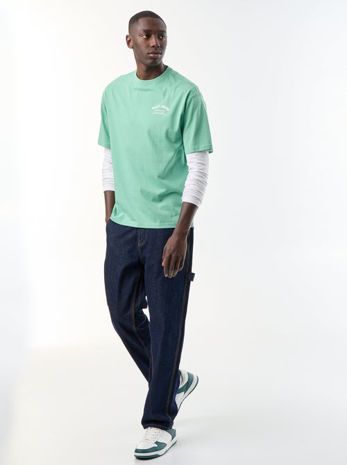 T-shirt homme en jersey à col rond - Kiabi