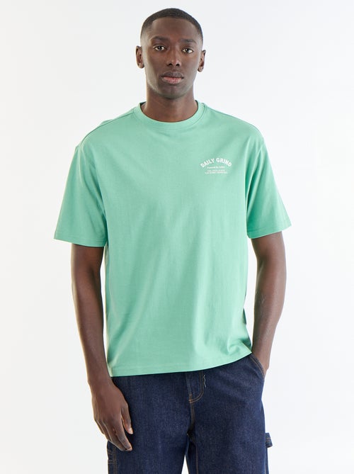 T-shirt homme en jersey à col rond - Kiabi