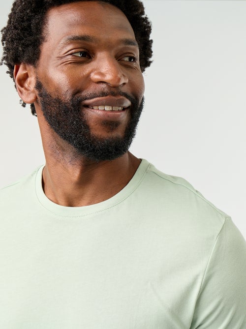 T-shirt homme en jersey à col rond - Kiabi