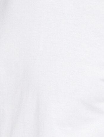 T-shirt homme en coton ? col rond coupe droite