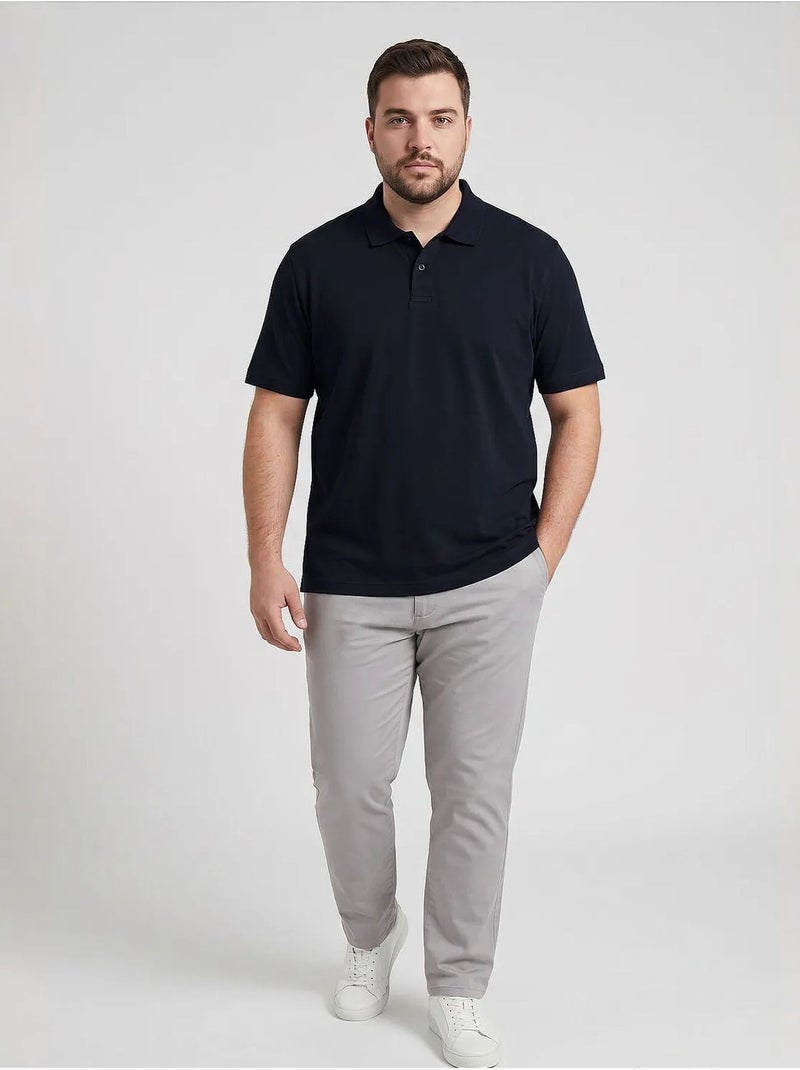 T-shirt homme en mélange de coton tommy Bleu marine - Kiabi