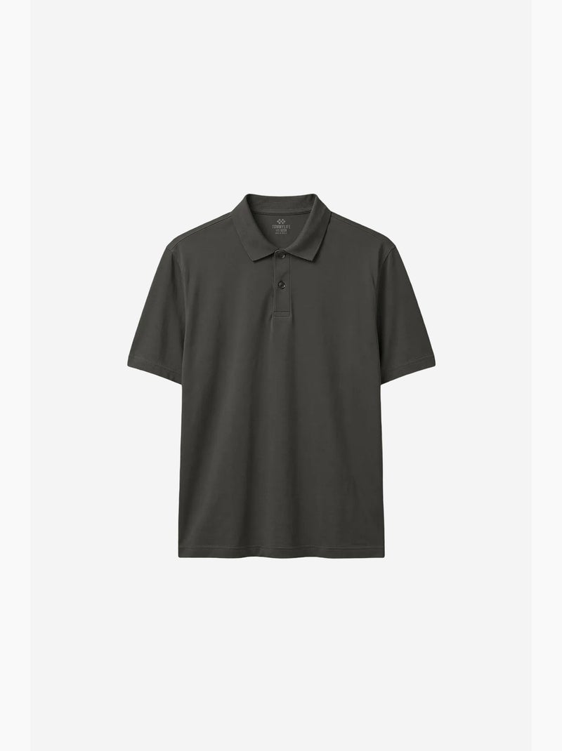 T-shirt homme en mélange de coton tommy Gris Noir - Kiabi