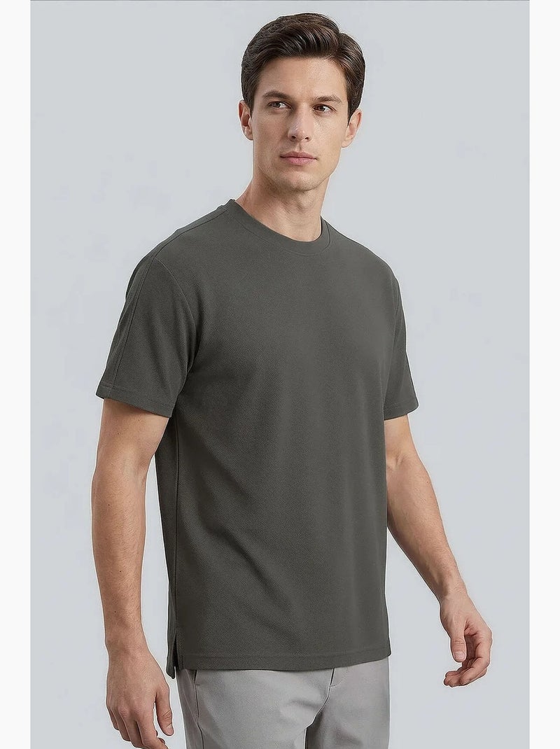 T-shirt homme en mélange viscose tommy Gris foncé - Kiabi