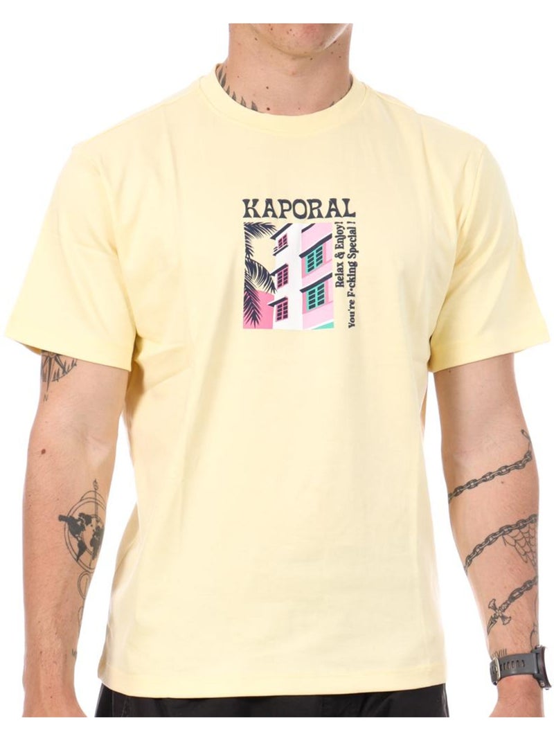 T-Shirt Homme Kaporal Jaune - Kiabi