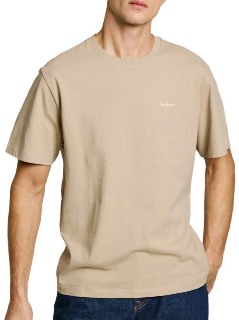 T-shirt Homme Pepe jeans Beige - Kiabi