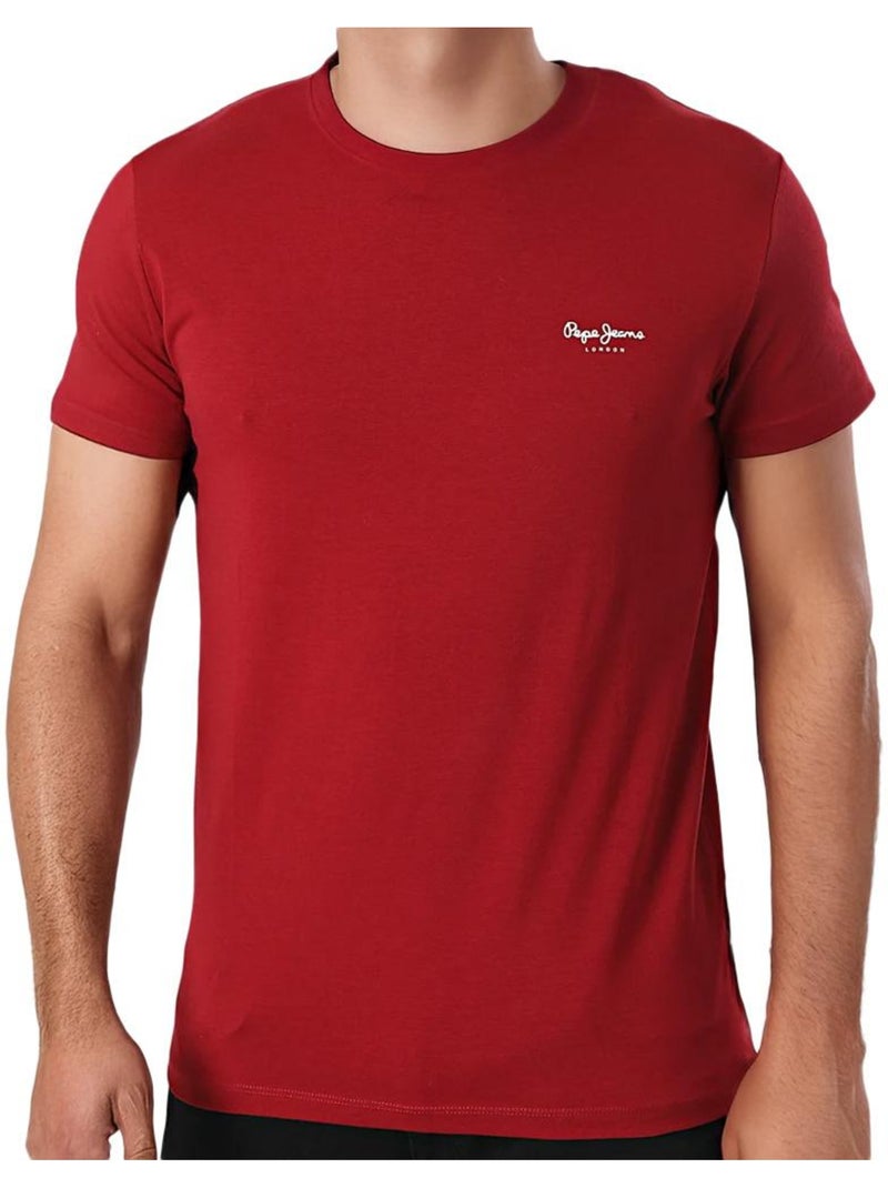 T-Shirt Homme Pepe jeans Bordeaux - Kiabi