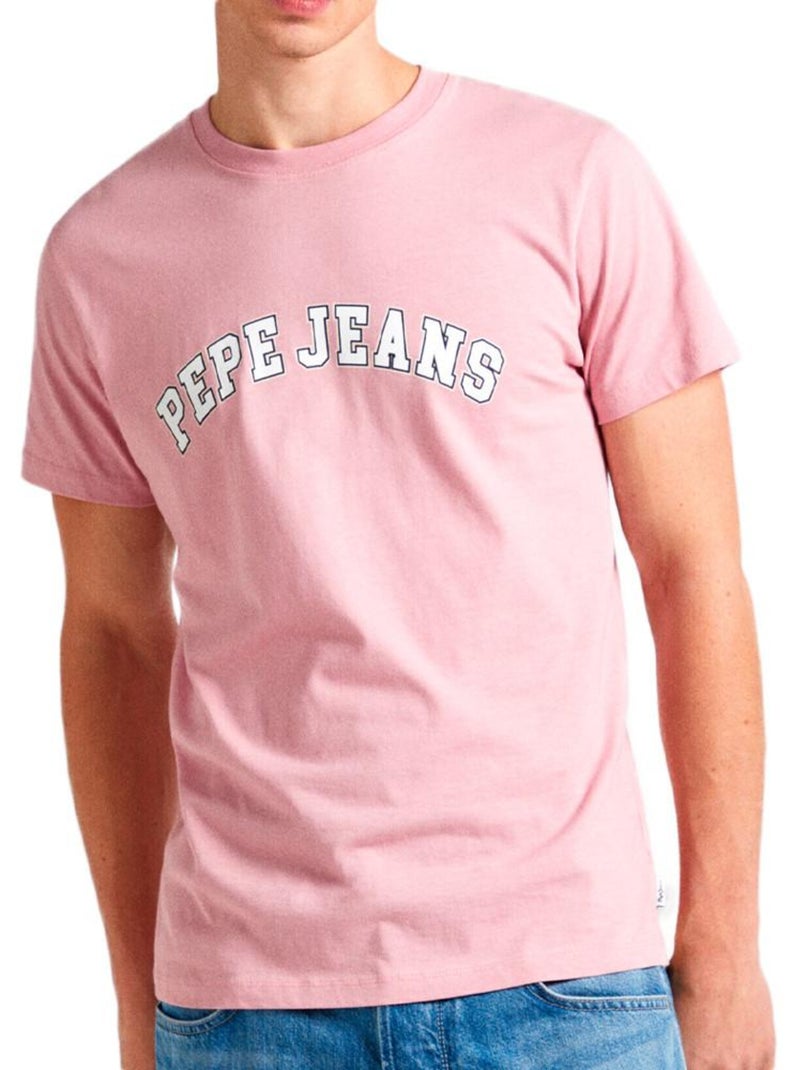 T-shirt Homme Pepe jeans Rose - Kiabi