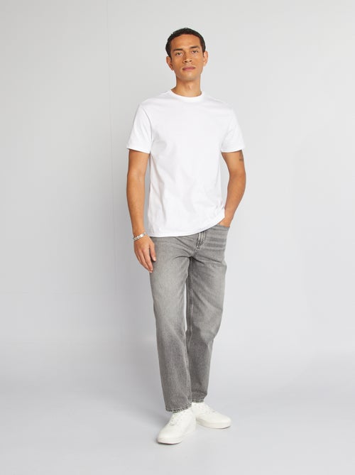T-shirt homme regular en coton biologique à col rond - Kiabi T-shirt homme regular en coton biologique à col rond - Kiabi
