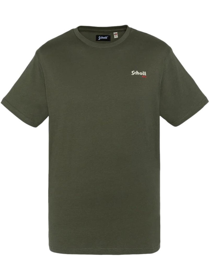 T-shirt Homme Schott Brode Vert kaki clair - Kiabi