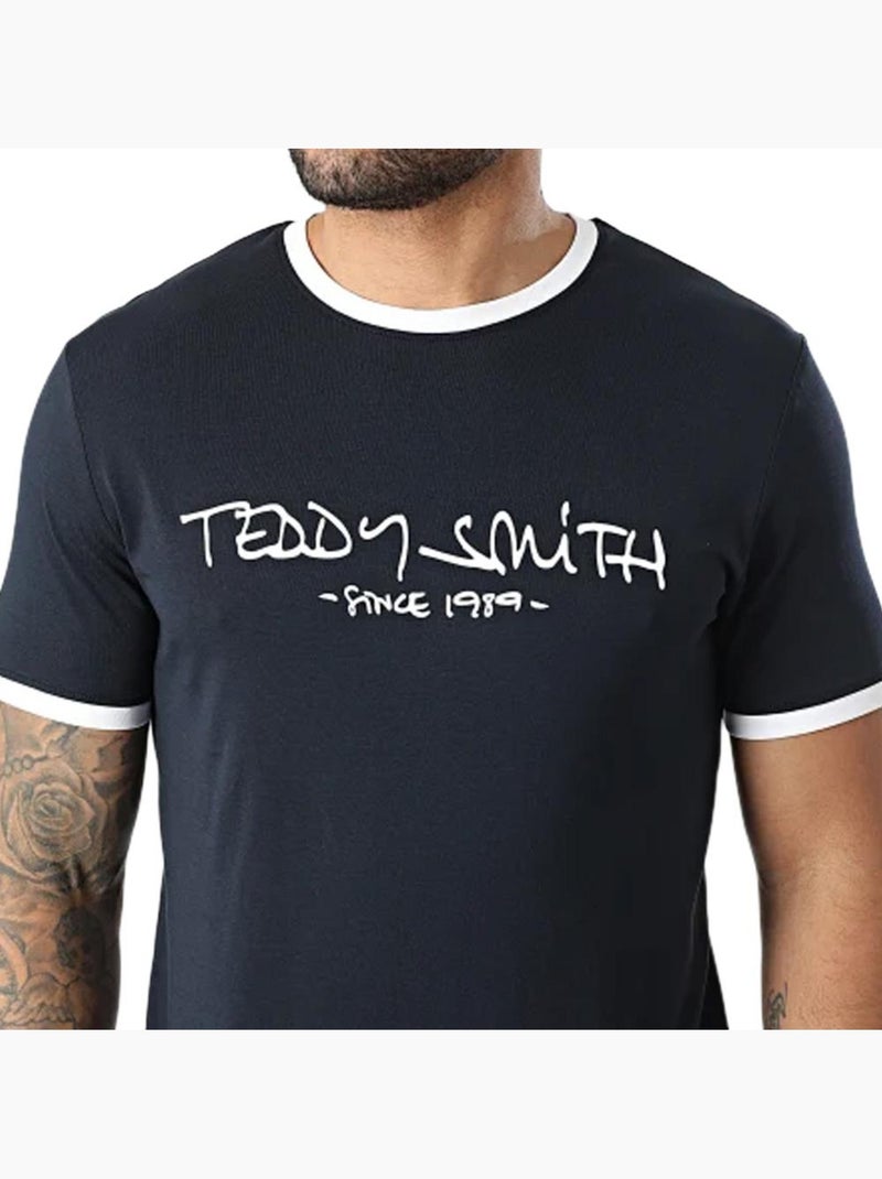 T-shirt homme teddy smith Bleu marine - Kiabi
