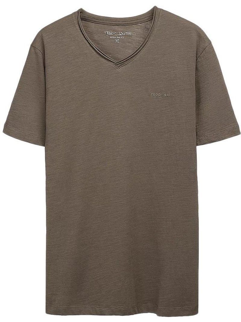 T-shirt Homme Teddy Smith Vert kaki clair - Kiabi