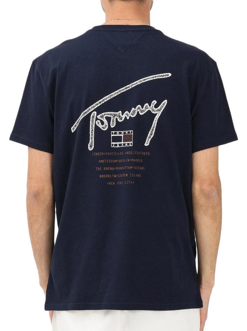 T-Shirt Homme Tommy Hilfiger Bleu marine - Kiabi