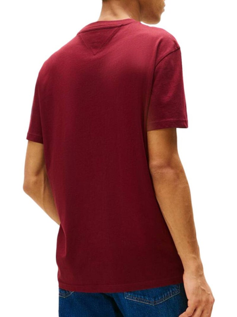 T-Shirt Homme Tommy Hilfiger Bordeaux - Kiabi