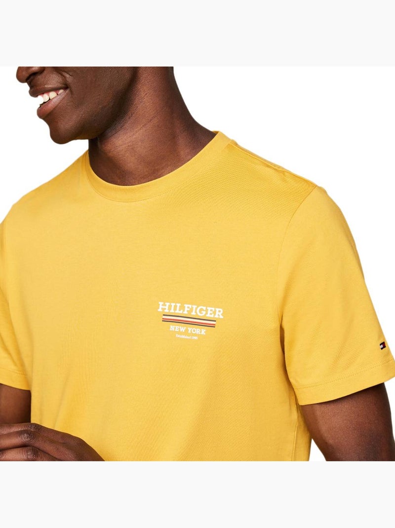 T-shirt Homme Tommy Hilfiger Jaune - Kiabi