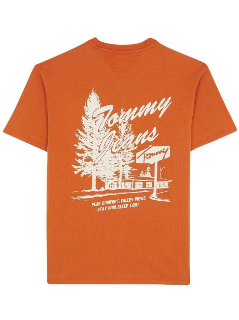 T-Shirt Homme Tommy Hilfiger Orange - Kiabi