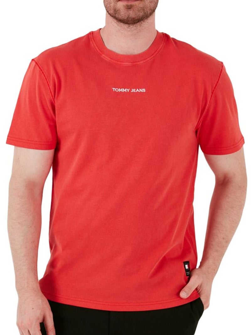 T-shirt Homme Tommy Jeans Rouge - Kiabi